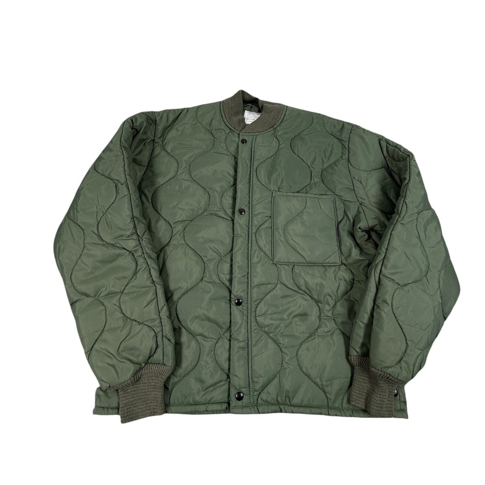 US Military Liner Flyer's CWU-9/P Jacket Mens Quilted Bomber Green Medium
